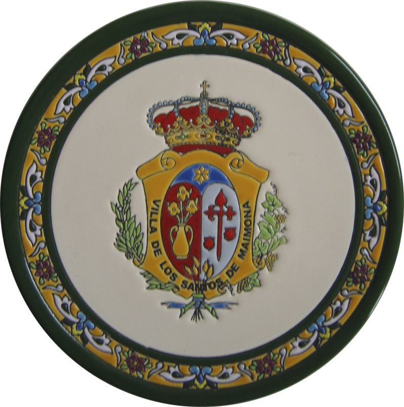 Plato de ceramia escudo municipal