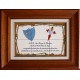 Placa Conmemorativa en cuerda seca de 30x45cm. para evento deportivo