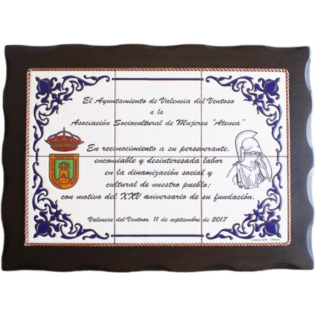 Placa conmemorativa de madera - Mis Placas