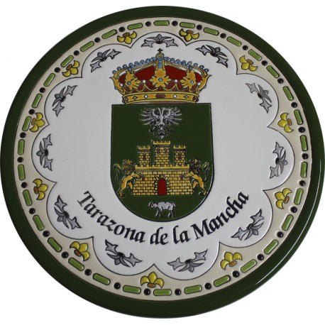 Plato de Cerámica en Cuerda Seca