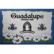 Azulejo 30 x 45 cm. decorado a la cuerda seca para Camino de Guadalupe, consultar precio según cantidades.