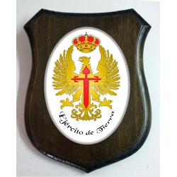 Metopa con escudo del Ejército de Tierra