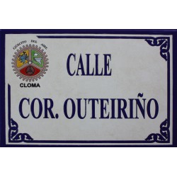 Placa de calle para ejercito del aire